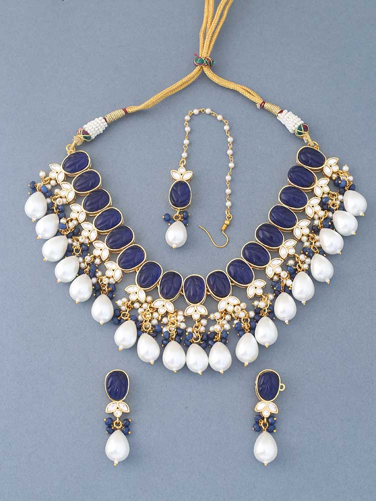 Navy Layina Jewellery Set