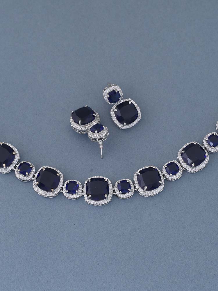 Navy Nicky Jewellery Set