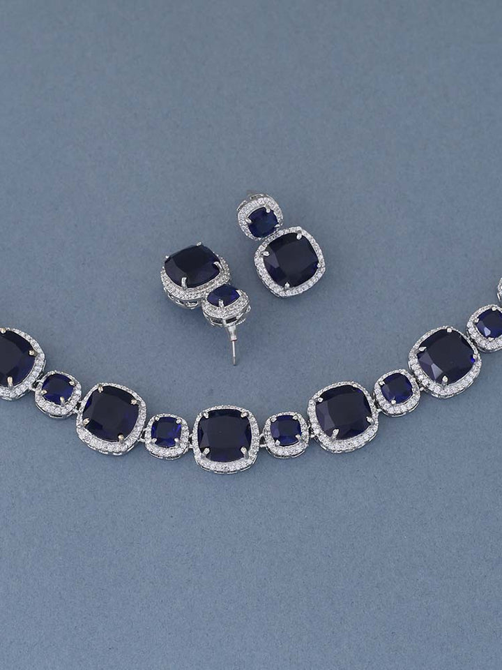 Navy Nicky Jewellery Set