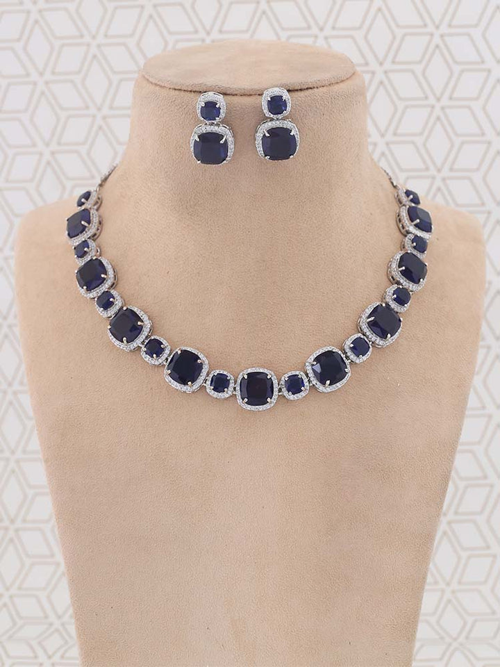 Navy Nicky Jewellery Set