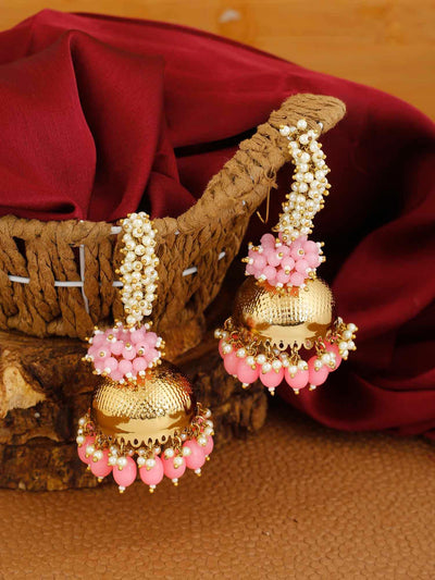 earrings - Bling Bag Neon Pink Jivansh Designer Jhumkis