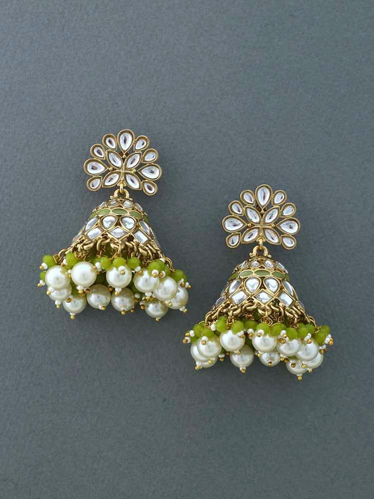 Olive Koyna Jhumkis - Bling Bag
