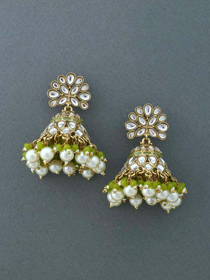 Olive Koyna Jhumkis - Bling Bag