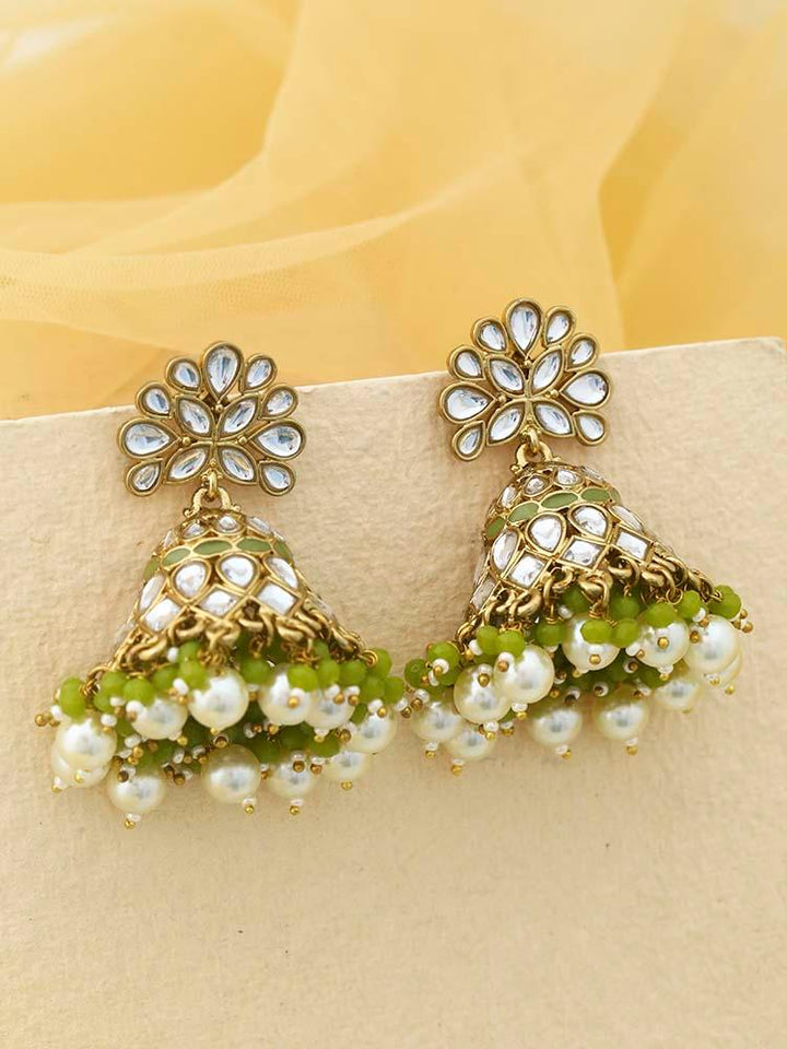 Olive Koyna Jhumkis - Bling Bag