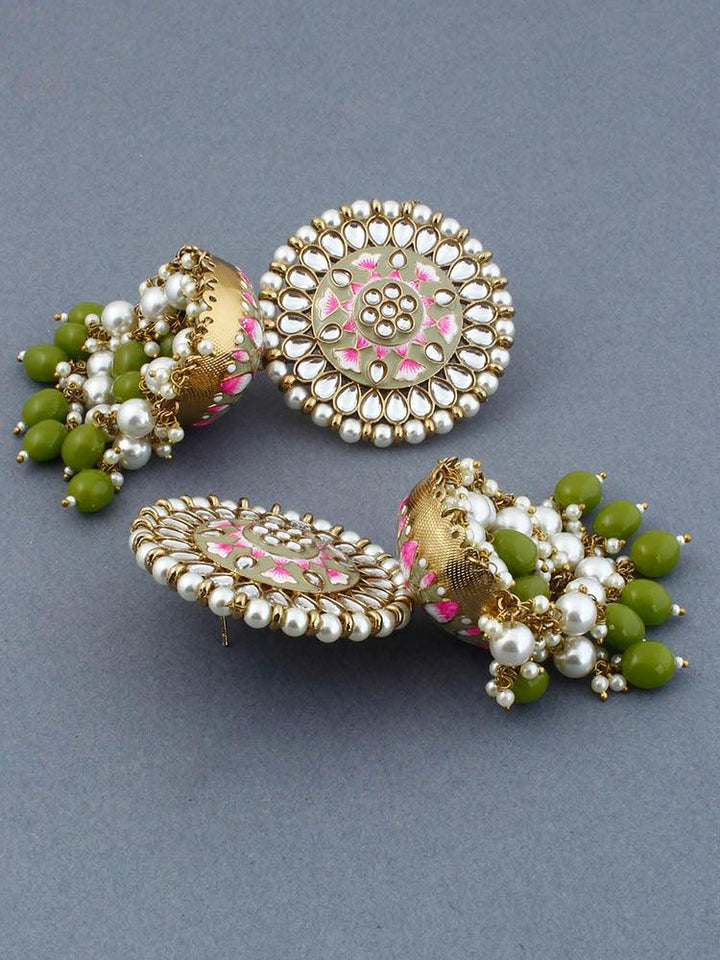 Olive Kritika Jhumkis - Bling Bag
