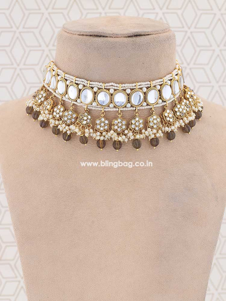 Olive Pradyut Jewellery Set