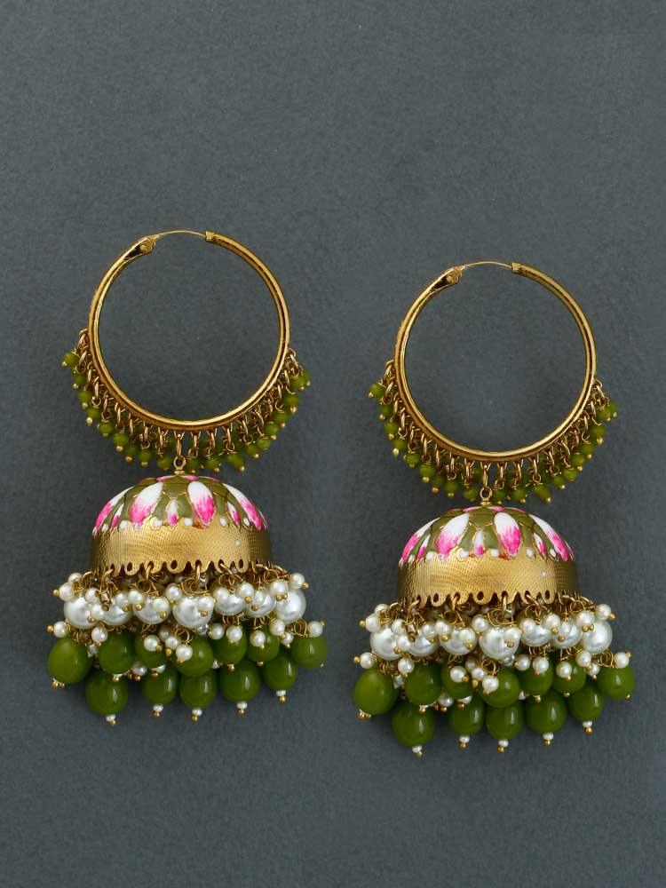 Olive Rajamani Jhumkis - Bling Bag