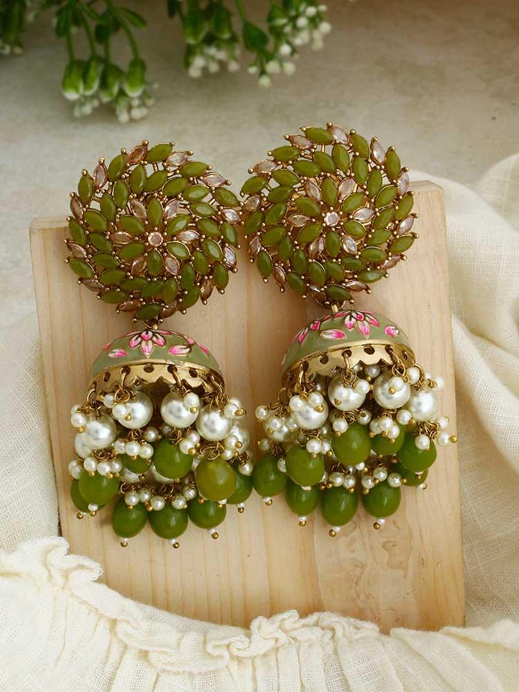 Olive Jessi Jhumkis - Bling Bag