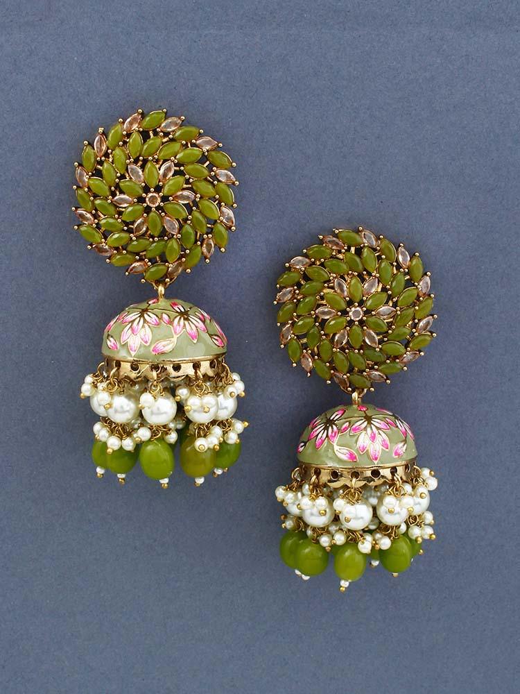 Olive Jessi Jhumkis - Bling Bag