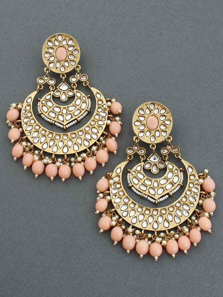 Peach Bhoomi Chandbalis - Bling Bag