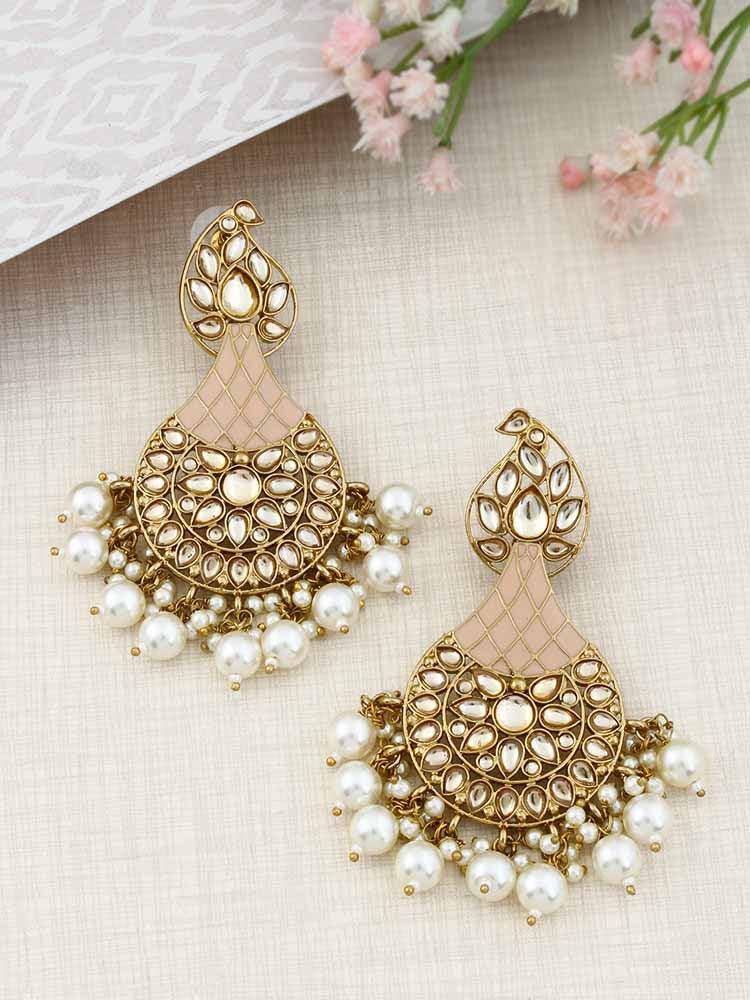 Peach Boond Designer Earrings - Bling Bag