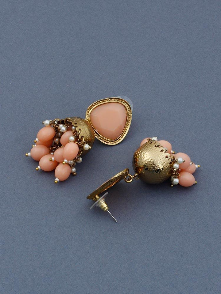 Peach Mini Shesha Jhumkis - Bling Bag