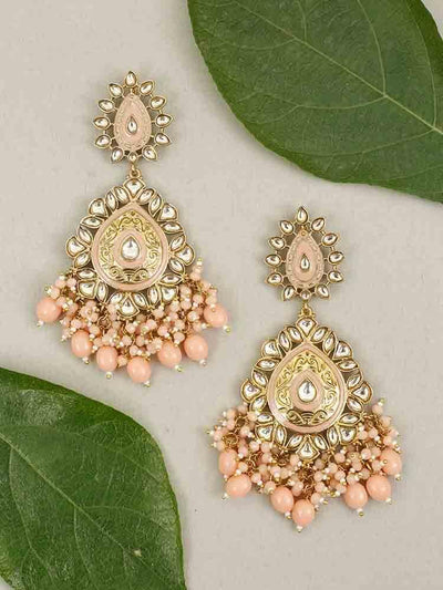 earrings - Bling Bag Peach Aaritra Designer Earrings