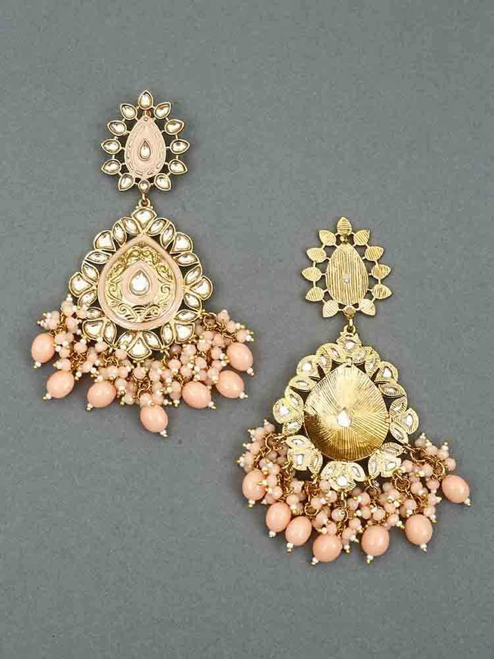 earrings - Bling Bag Peach Aaritra Designer Earrings