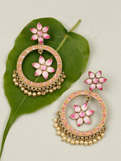 earrings - Bling Bag Peach Marcy Chaandbali Earrings