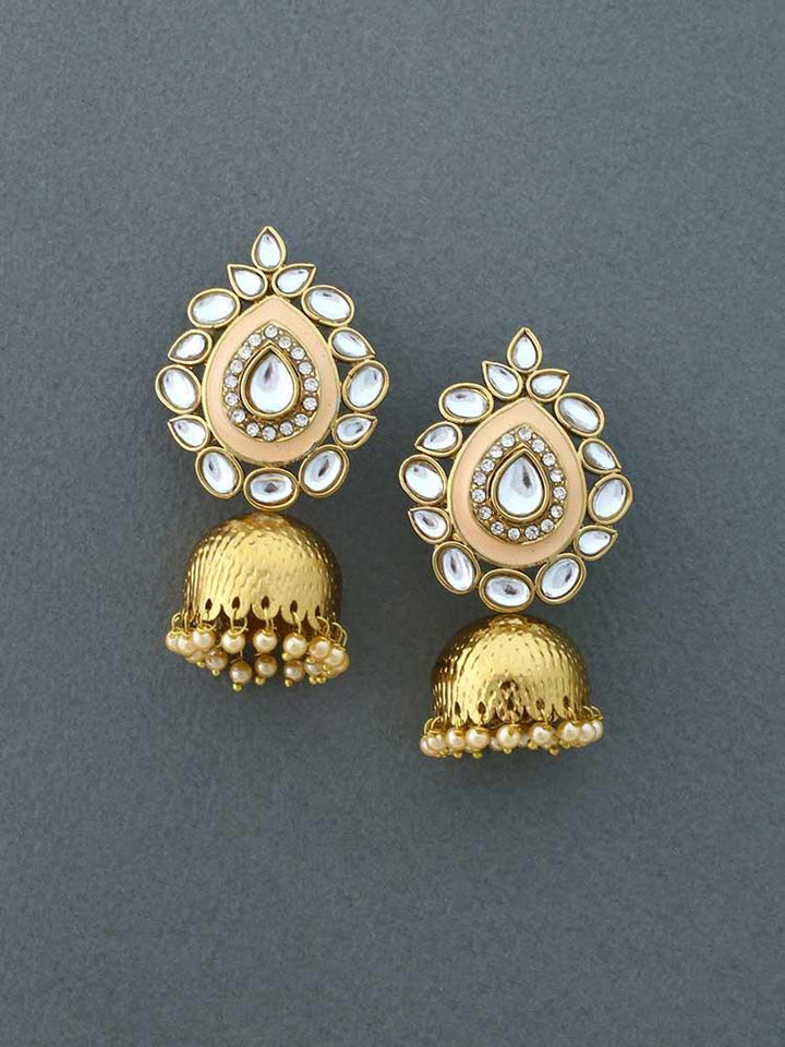 Peach Wardha Jhumkis - Bling Bag