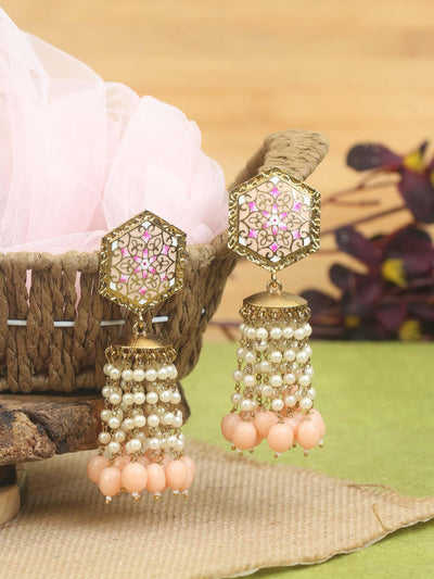 earrings - Bling Bag Peach Ridge Designer Earrings
