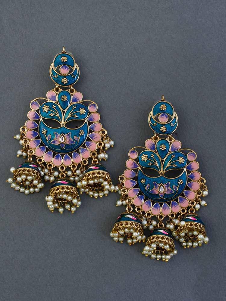Peacock Berry jhumkis - Bling Bag