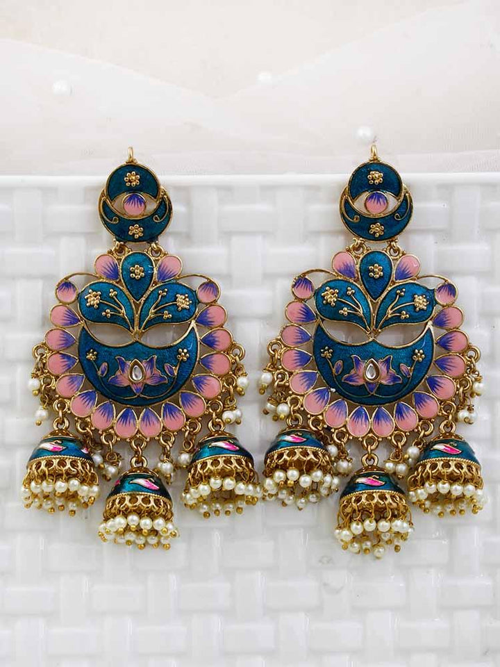 Peacock Berry jhumkis - Bling Bag