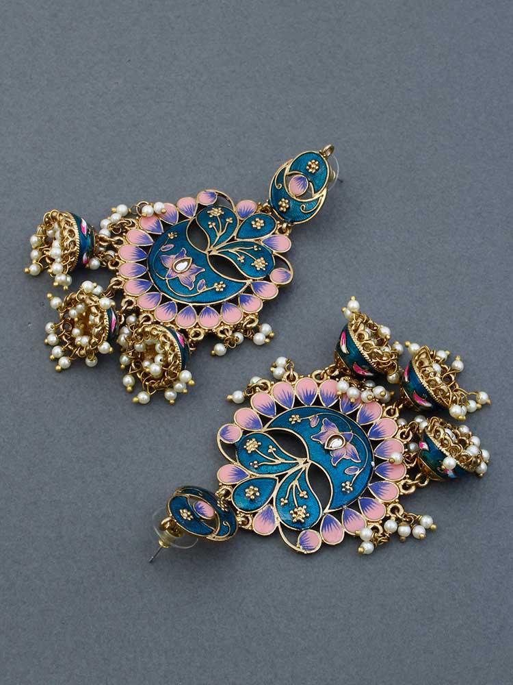Peacock Berry jhumkis - Bling Bag