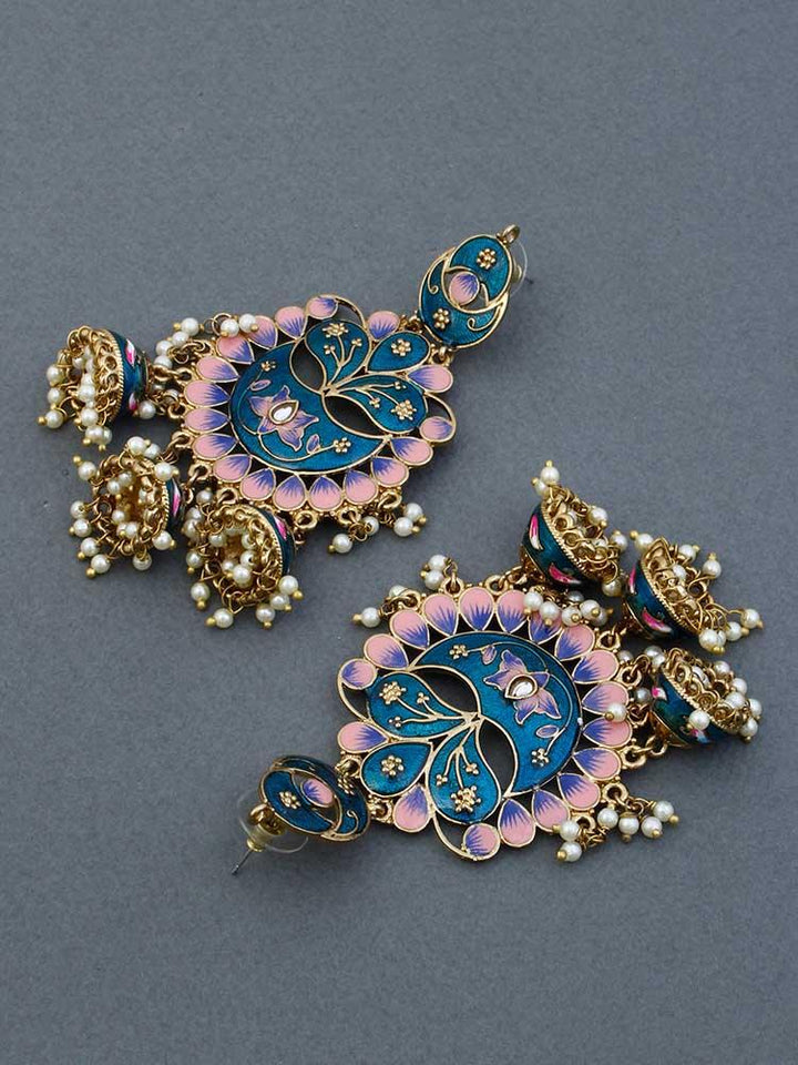 Peacock Berry jhumkis - Bling Bag