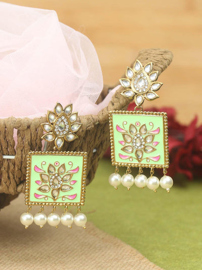 earrings - Bling Bag Pista Kalavati Designer Earrings