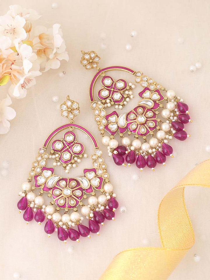 Purple Dayani Chandbalis