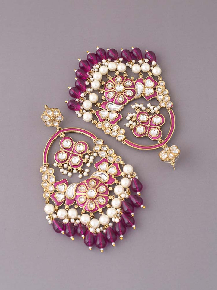 Purple Dayani Chandbalis