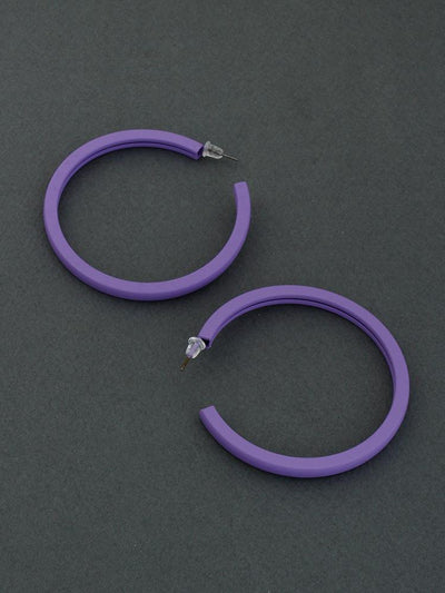 Purple Elisi Hoops - Bling Bag