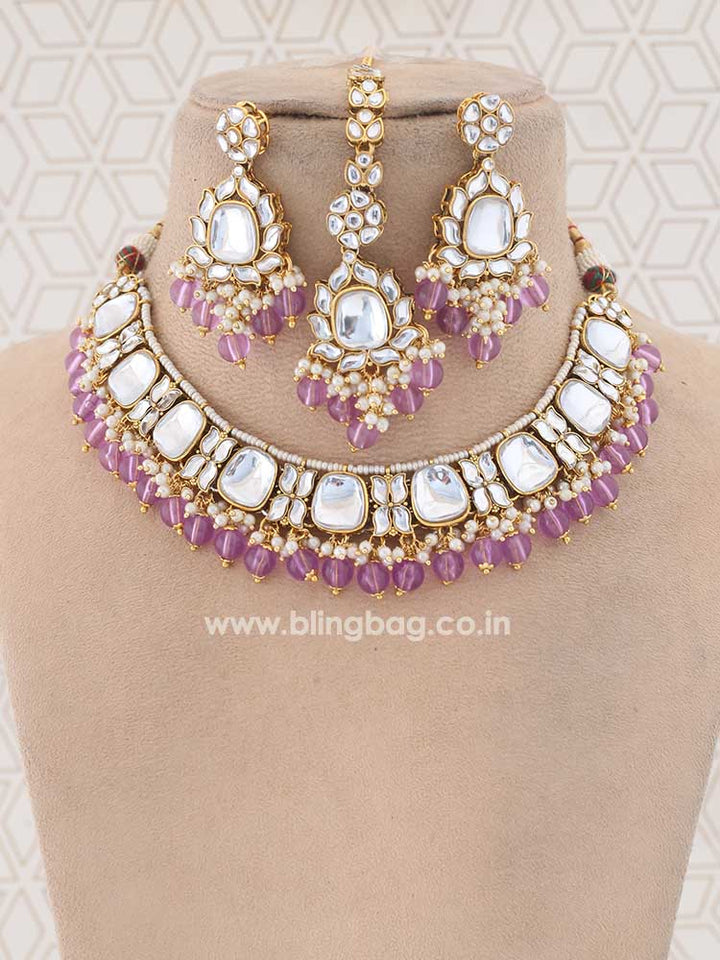 Purple Namya Jewellery Set