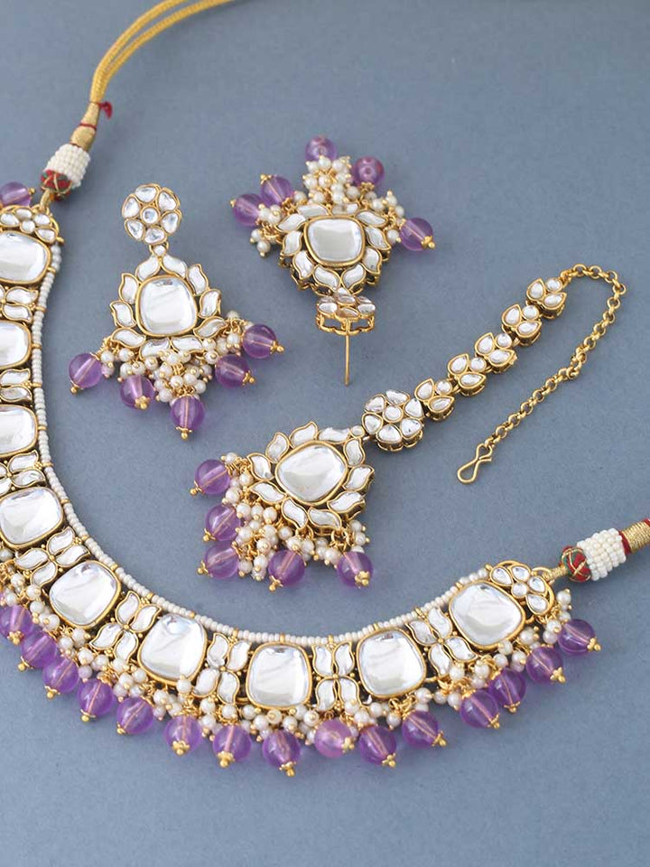 Purple Namya Jewellery Set