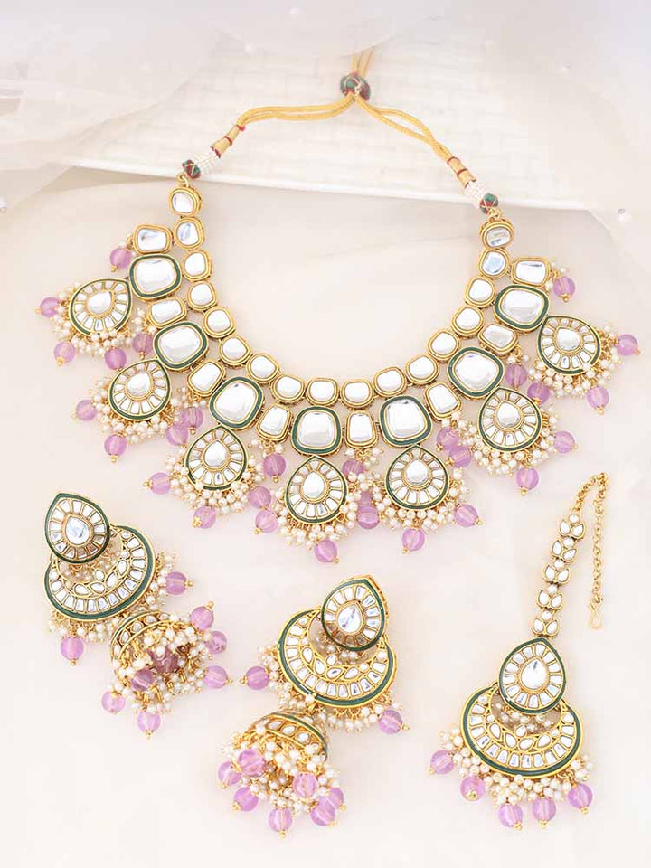 Purple Paarul Jewellery Set