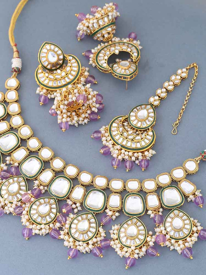 Purple Paarul Jewellery Set