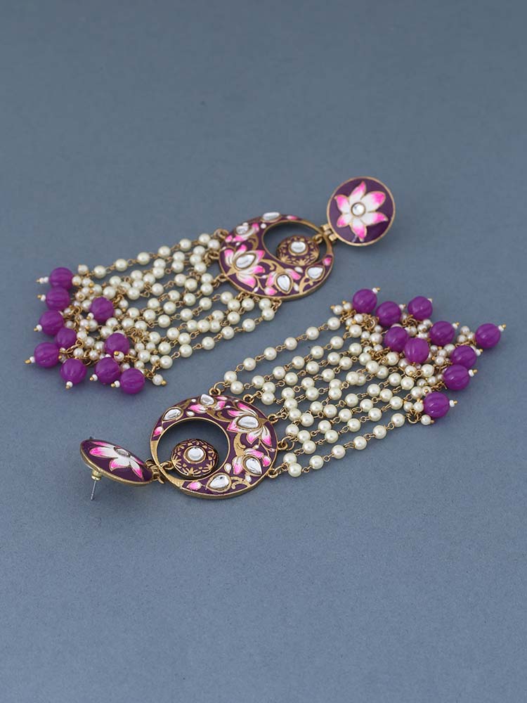 Purple Rivha Chandbalis