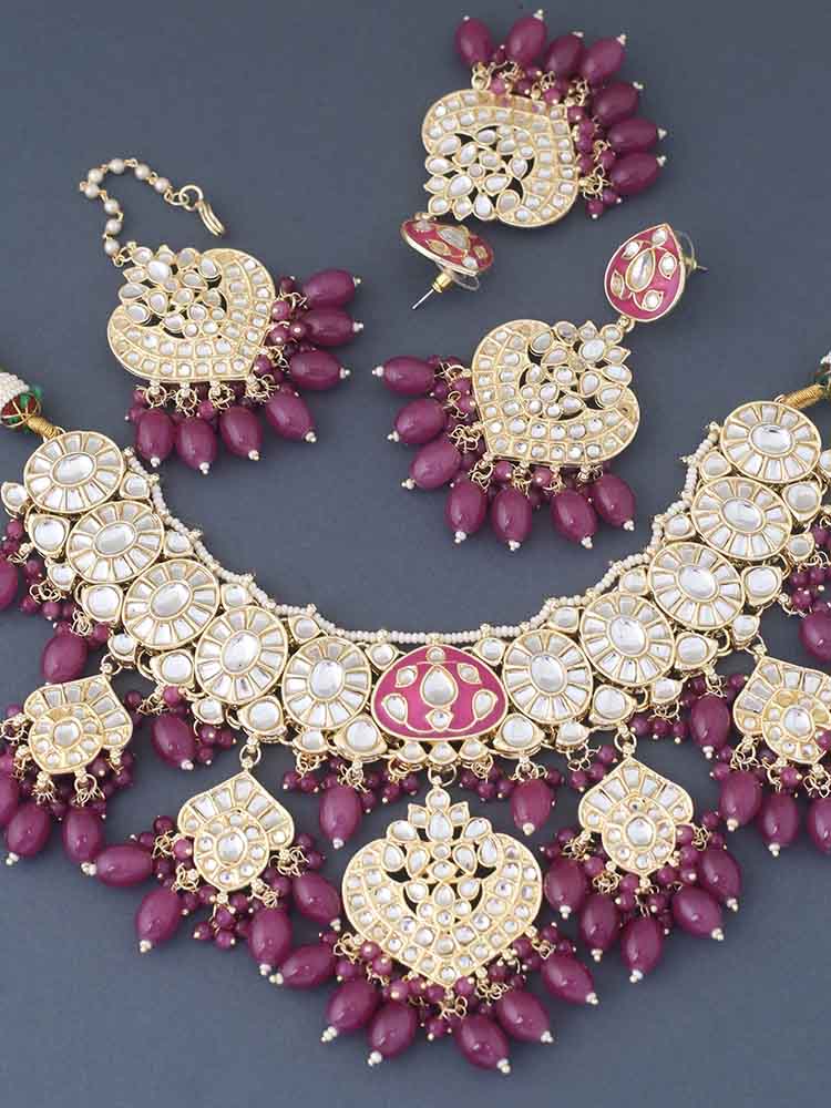 Purple Una Jewellery Set