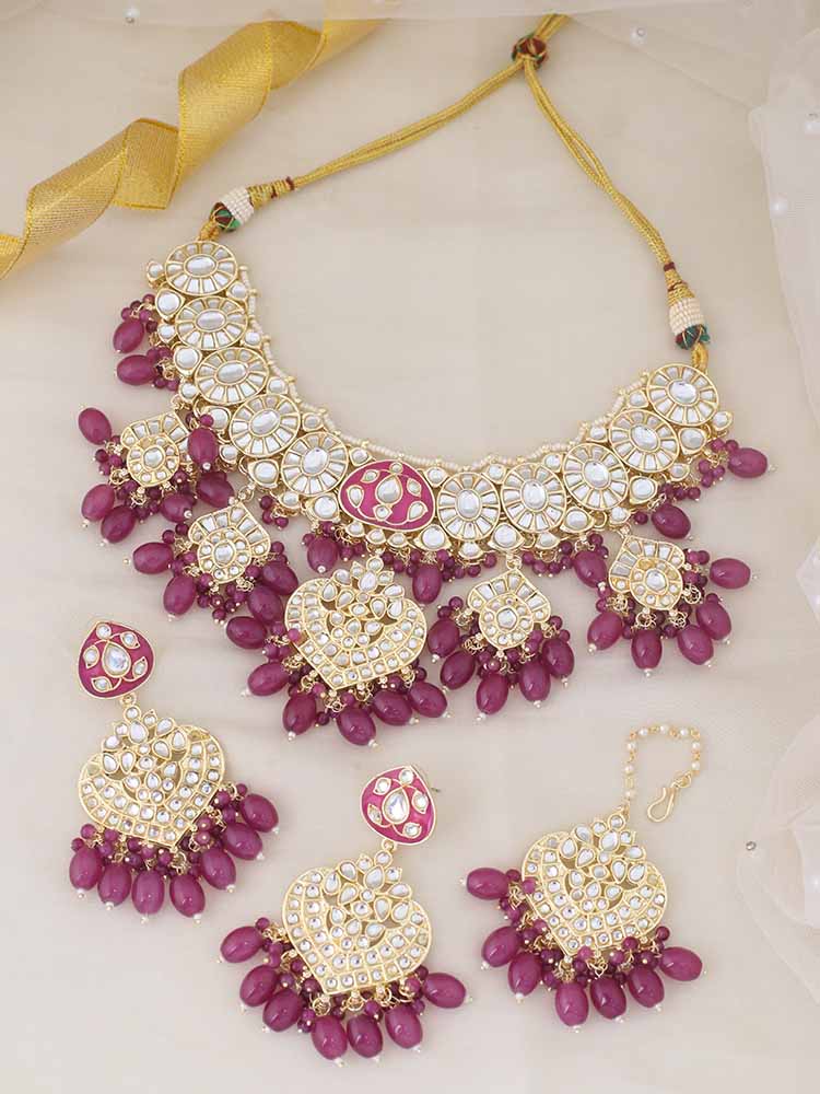 Purple Una Jewellery Set