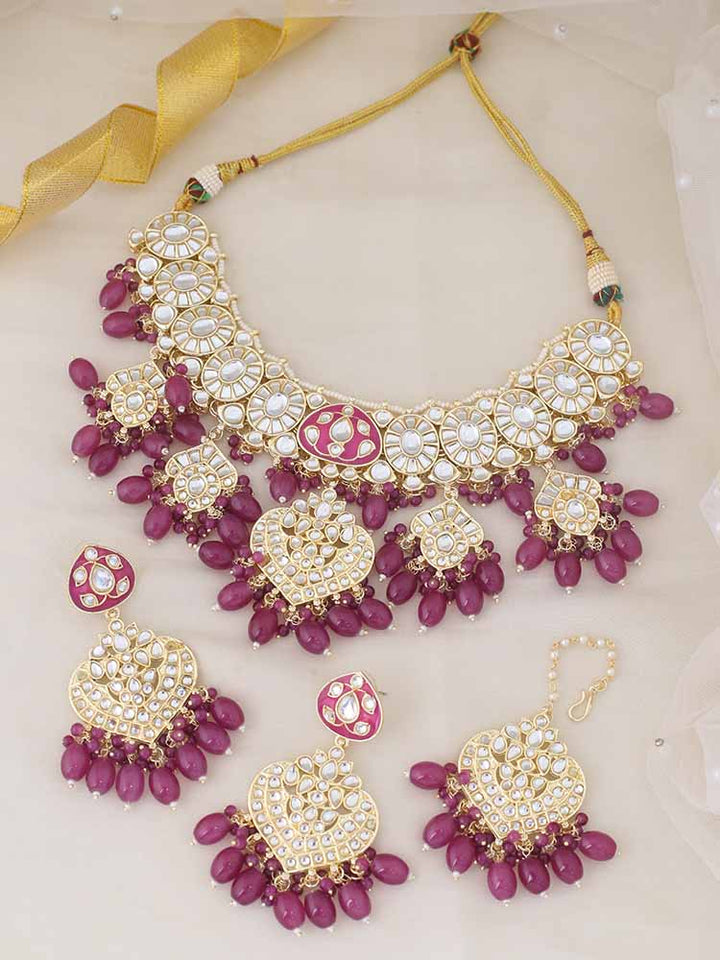 Purple Una Jewellery Set