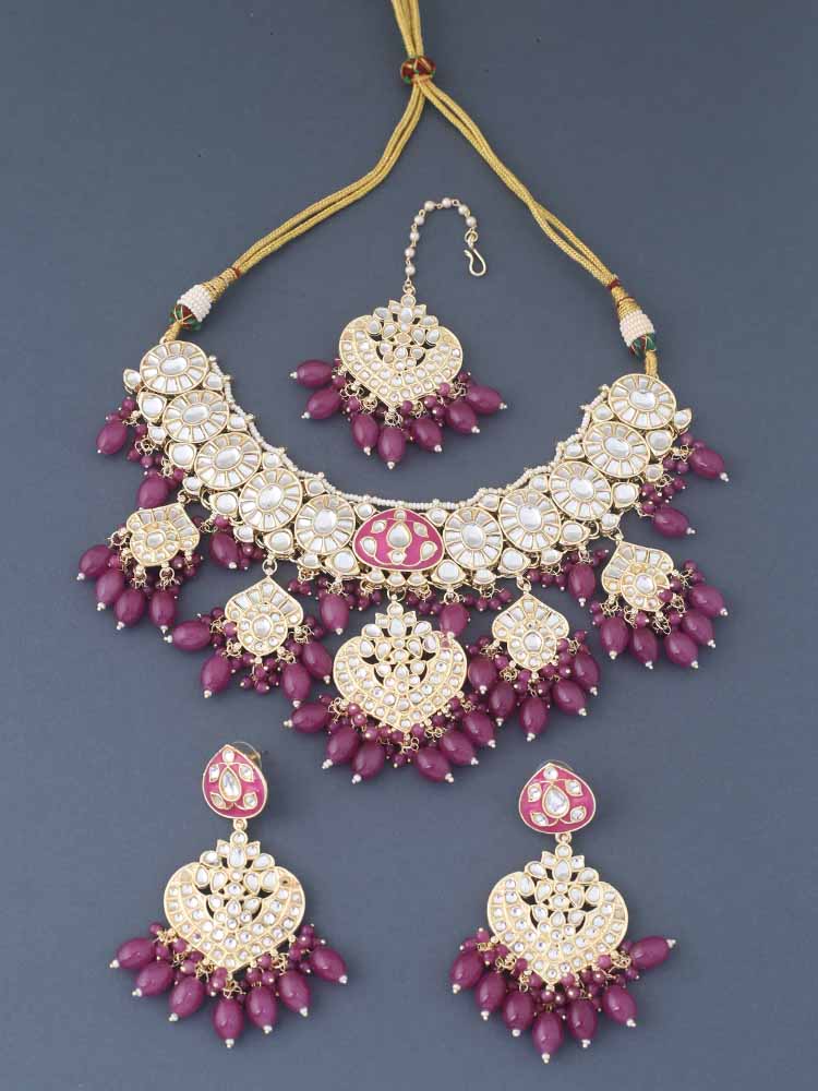 Purple Una Jewellery Set