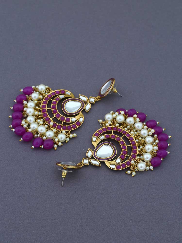 Purple Upasana Chandbalis