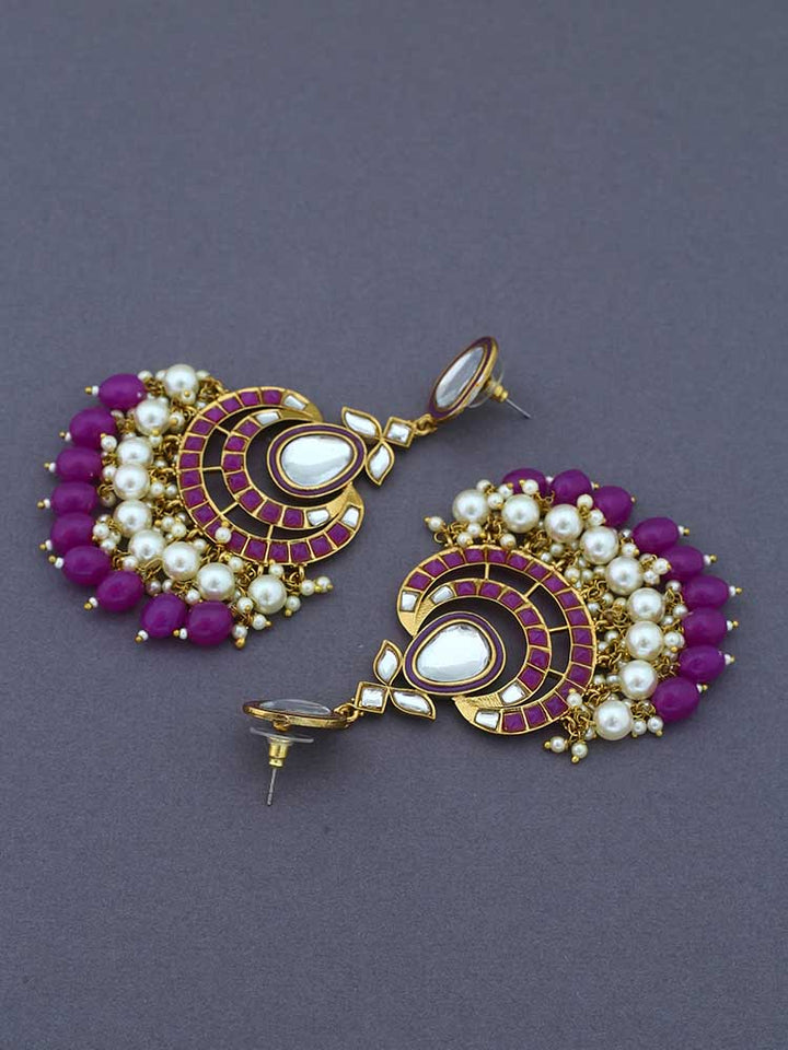 Purple Upasana Chandbalis