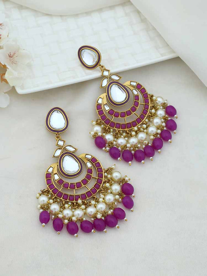 Purple Upasana Chandbalis