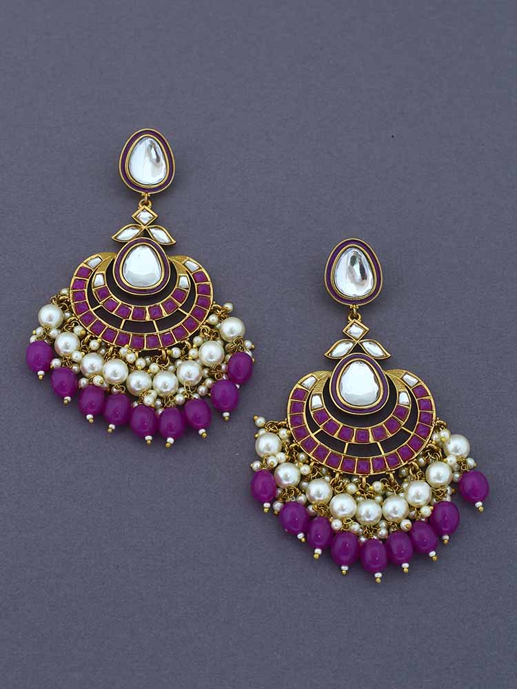 Purple Upasana Chandbalis