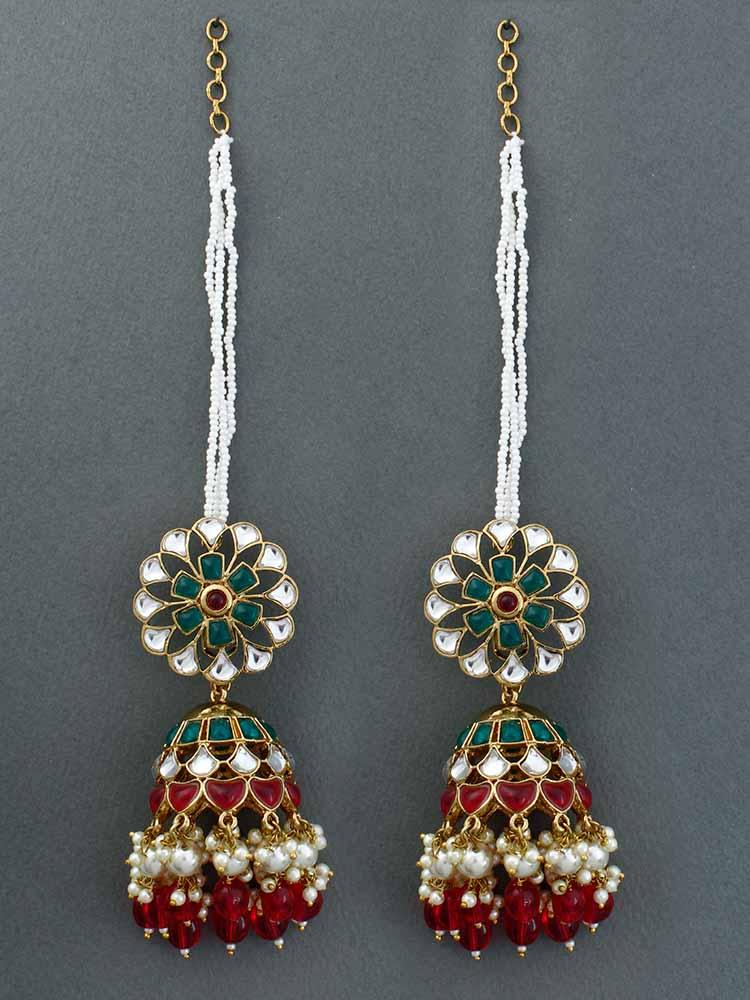 Rani Emerald Malka Sahara Jhumkis - Bling Bag