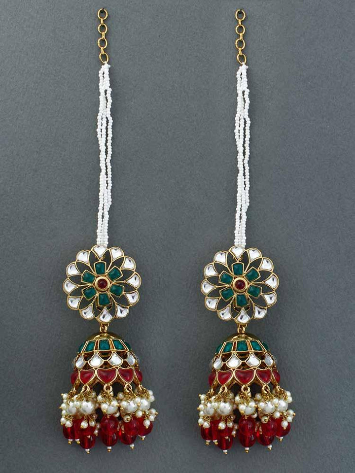 Rani Emerald Malka Sahara Jhumkis - Bling Bag