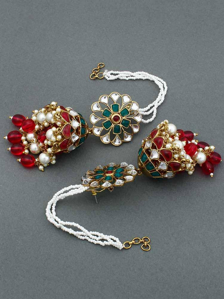 Rani Emerald Malka Sahara Jhumkis - Bling Bag