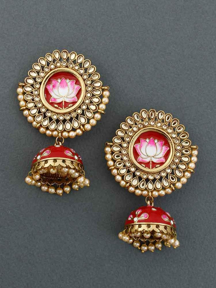 Red Avanti Jhumkis - Bling Bag