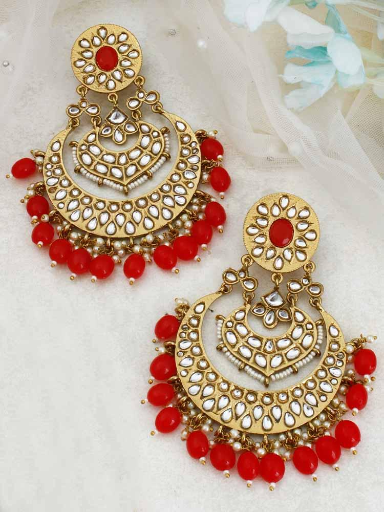 Red Bhoomi Chandbalis - Bling Bag