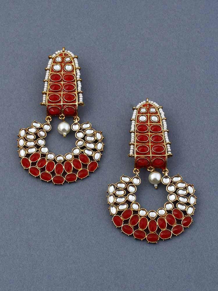 Red Daljit Chandbalis - Bling Bag