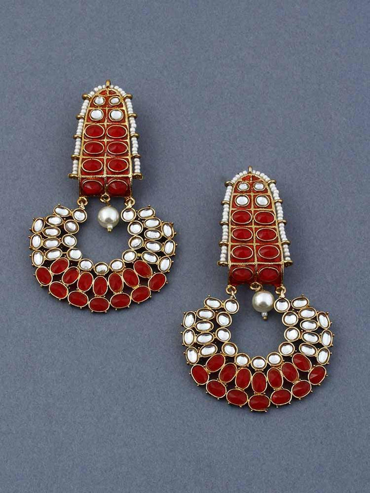 Red Daljit Chandbalis - Bling Bag