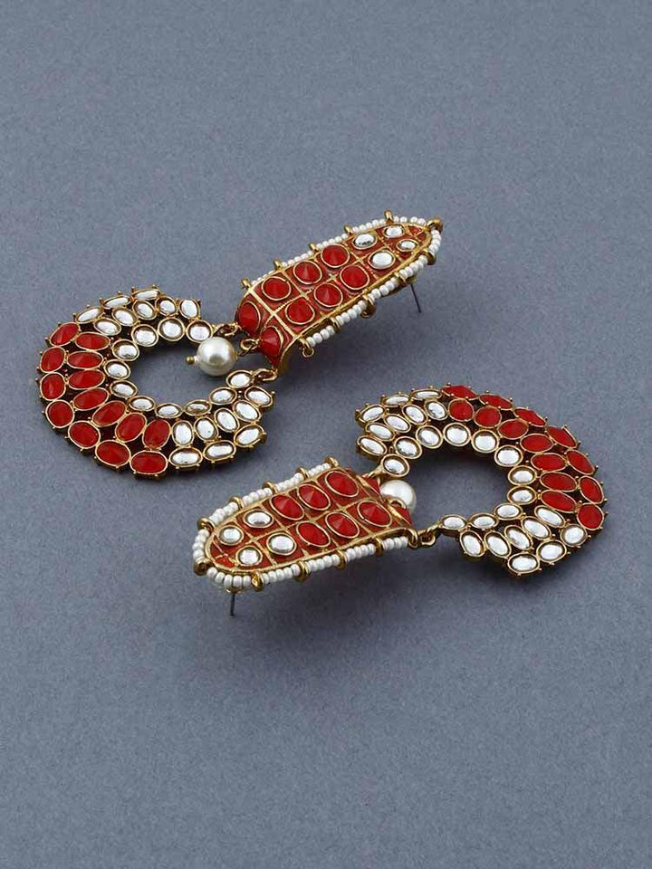 Red Daljit Chandbalis - Bling Bag